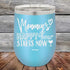 Mommy's Happy Hour Starts Now - Powder Coated Etched Tumbler