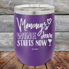 Mommy's Wine Down Starts Now - Powder Coated Etched Tumbler