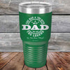 My Dad - The Man The Myth The Legend "In His Own Mind" - Powder Coated Etched Tumbler