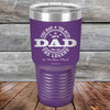 My Dad - The Man The Myth The Legend "In His Own Mind" - Powder Coated Etched Tumbler