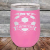 My Heart is on that field - Soccer Mom Dad - Powder Coated Etched Tumbler