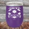 My Heart is on that field - Soccer Mom Dad - Powder Coated Etched Tumbler