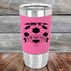 My Heart is on that field - Soccer Mom Dad - Premium Silicone Wrapped Engraved Tumbler