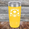 My Heart is on that field - Soccer Mom Dad - Powder Coated Etched Tumbler