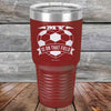 My Heart is on that field - Soccer Mom Dad - Powder Coated Etched Tumbler