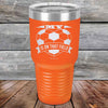 My Heart is on that field - Soccer Mom Dad - Powder Coated Etched Tumbler