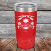 My Heart is on that field - Soccer Mom Dad - Powder Coated Etched Tumbler