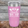 My Heart is on that field (Baseball Mom Dad) - Powder Coated Etched Tumbler