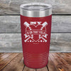 My Heart is on that field (Baseball Mom Dad) - Powder Coated Etched Tumbler