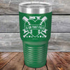 My Heart is on that field (Baseball Mom Dad) - Powder Coated Etched Tumbler