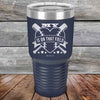 My Heart is on that field (Baseball Mom Dad) - Powder Coated Etched Tumbler