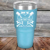 My Heart is on that field (Baseball Mom Dad) - Powder Coated Etched Tumbler