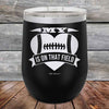 My Heart is on that field - Football Mom Dad - Powder Coated Etched Tumbler