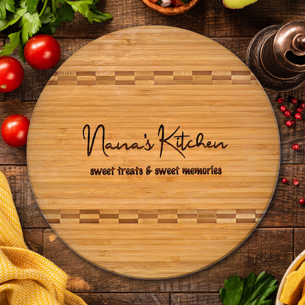 Nana's Kitchen 2-Tone Bamboo Cutting Board