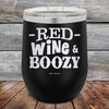 Red Wine & Boozy - 12 oz Powder Coated Etched Tumbler