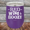 Red Wine & Boozy - 12 oz Powder Coated Etched Tumbler