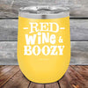 Red Wine & Boozy - 12 oz Powder Coated Etched Tumbler