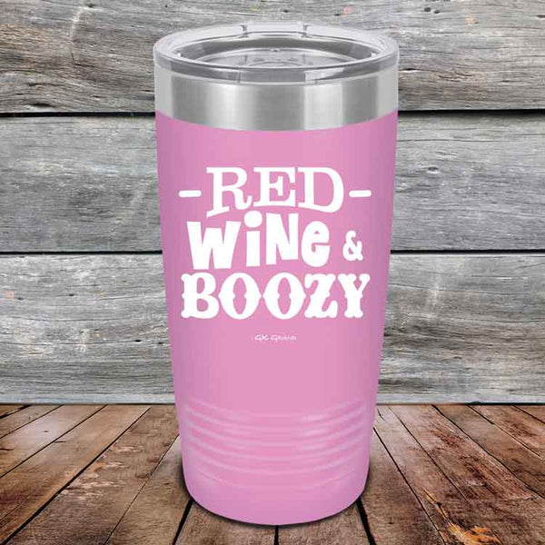 Red Wine & Boozy - 20 oz & 30 oz Powder Coated Etched Tumbler