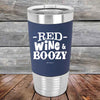 Red Wine & Boozy - 20 oz Premium Silicone Wrapped Engraved Tumbler