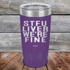 STFU LIVER WE'RE FINE - Powder Coated Etched Tumbler