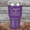 Sarcasm I sprinkle that shit everywhere - Powder Coated Etched Tumbler