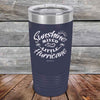 Sunshine Mixed with a Little Hurricane - Powder Coated Etched Tumbler