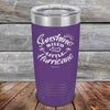 Sunshine Mixed with a Little Hurricane - Powder Coated Etched Tumbler