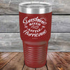 Sunshine Mixed with a Little Hurricane - Powder Coated Etched Tumbler