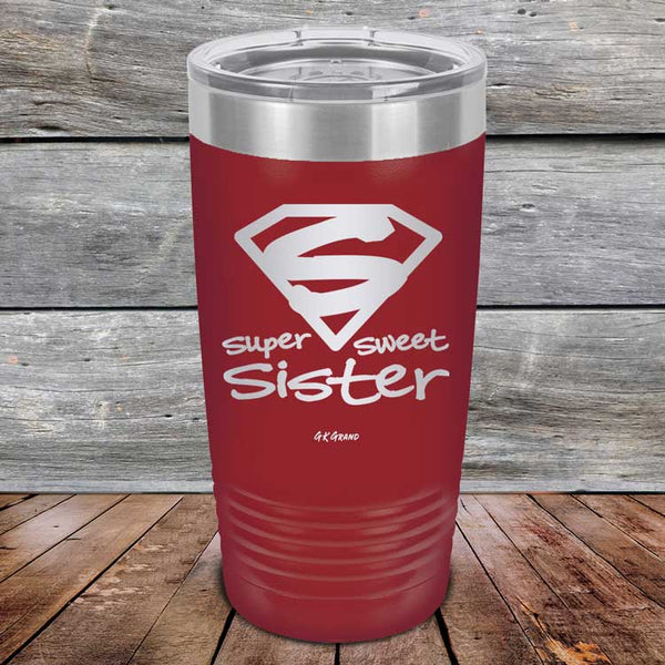 Super Sweet Sister - Powder Coated Etched Tumbler