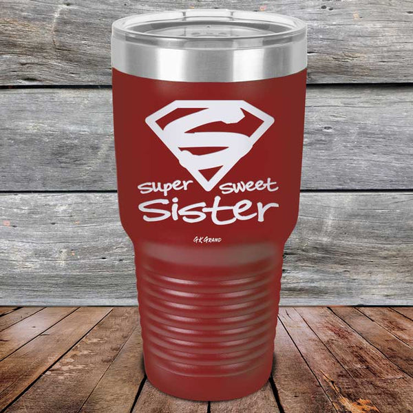 Super Sweet Sister - Powder Coated Etched Tumbler