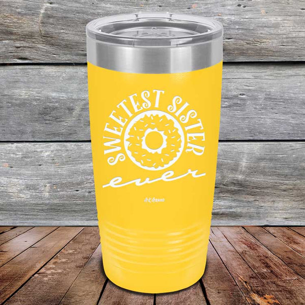 Sweetest Sister Ever - Powder Coated Etched Tumbler