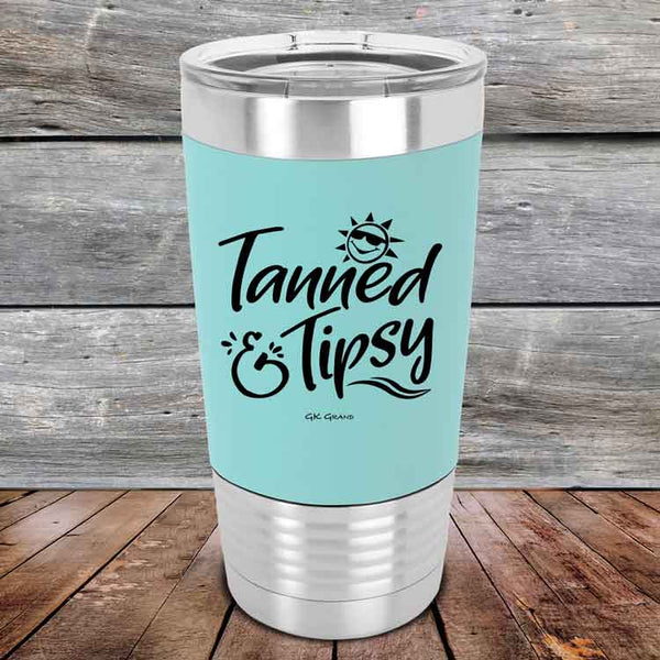 Tanned & Tipsy - Premium Silicone Wrapped Engraved Tumbler