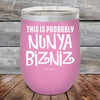 THIS IS PROBABLY NUNYA BIZNIZ - Powder Coated Etched Tumbler