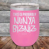 THIS IS PROBABLY NUNYA BIZNIZ - Powder Coated Etched Tumbler