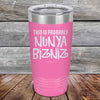 THIS IS PROBABLY NUNYA BIZNIZ - Powder Coated Etched Tumbler