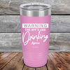 WARNING the BFF'S Are Drinking Again!- Powder Coated Etched Tumbler