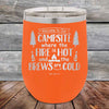 Welcome to our Campsite Where the Fire is HOT & Brews are COLD - Powder Coated Etched Tumbler