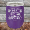 Welcome to our Campsite Where the Fire is HOT & Brews are COLD - Powder Coated Etched Tumbler