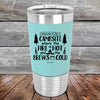 Welcome to our Campsite Where the Fire is HOT & Brews are COLD - Premium Silicone Wrapped Engraved Tumbler