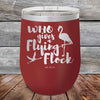 Who gives a Flying Flock - Powder Coated Etched Tumbler