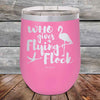 Who gives a Flying Flock - Powder Coated Etched Tumbler