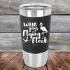 Who gives a Flying Flock - Premium Silicone Wrapped Engraved Tumbler