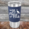 Who gives a Flying Flock - Premium Silicone Wrapped Engraved Tumbler