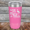 Who gives a Flying Flock - Powder Coated Etched Tumbler