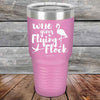 Who gives a Flying Flock - Powder Coated Etched Tumbler