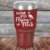 Who gives a Flying Flock - Powder Coated Etched Tumbler