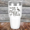 Who gives a Flying Flock - Powder Coated Etched Tumbler