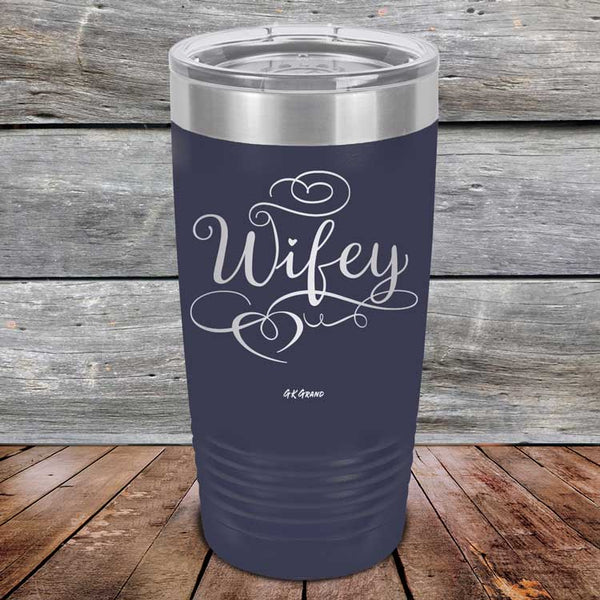 Wifey - Powder Coated Laser Etched Tumbler