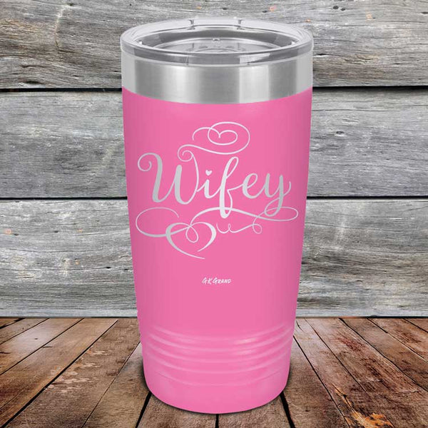 Wifey - Powder Coated Laser Etched Tumbler