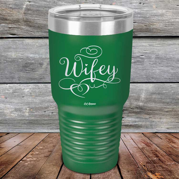 Wifey - Powder Coated Laser Etched Tumbler